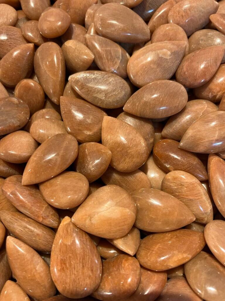 Pierre de lune rose (pêche)