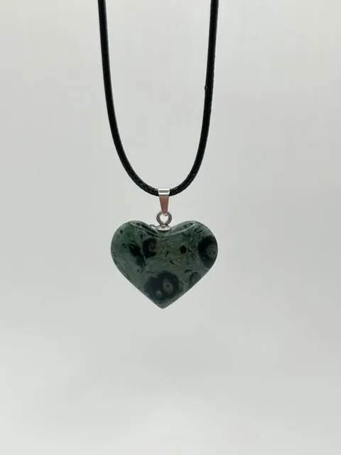 Collier Cœur en Jaspe Kambala