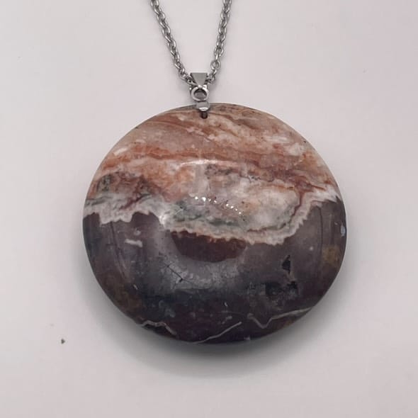 Collier rond en Jaspe Océan