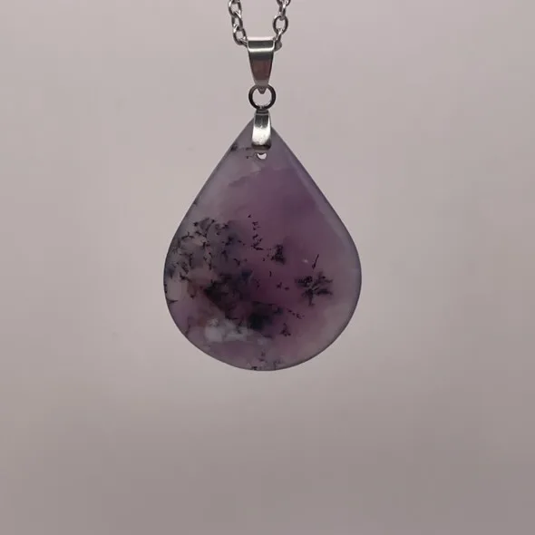 Collier en Agate Dendritique