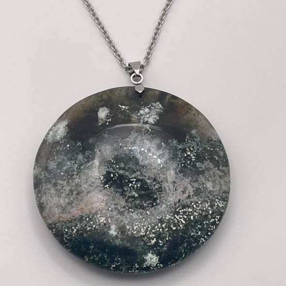 Collier rond en Jaspe océan