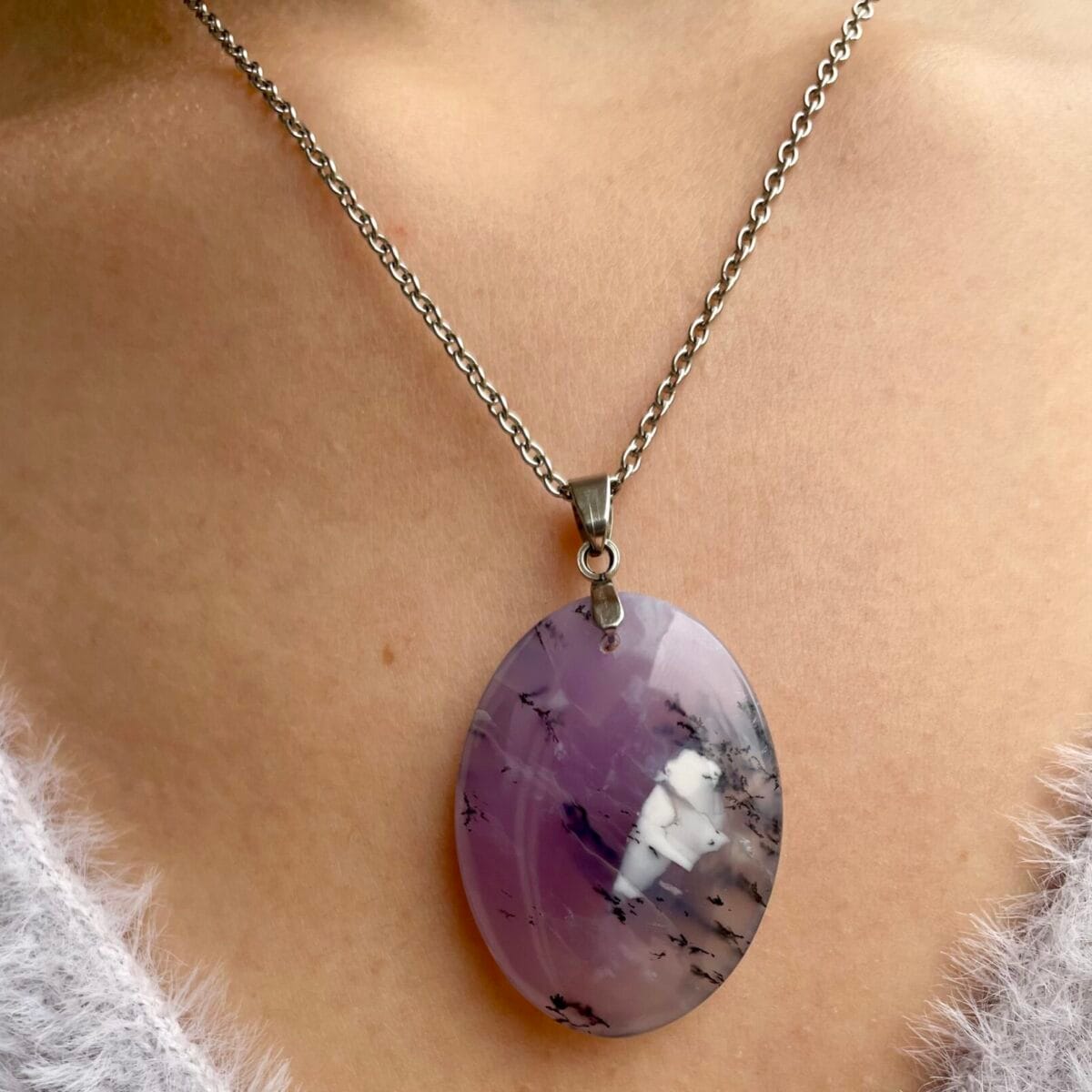 Pendentif en Améthyste (galet)