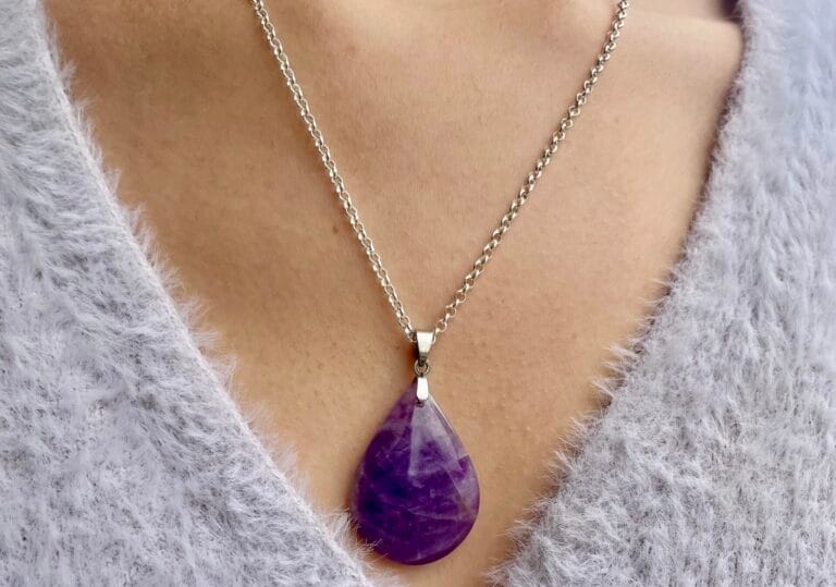 Pendentif en Améthyste (goutte)
