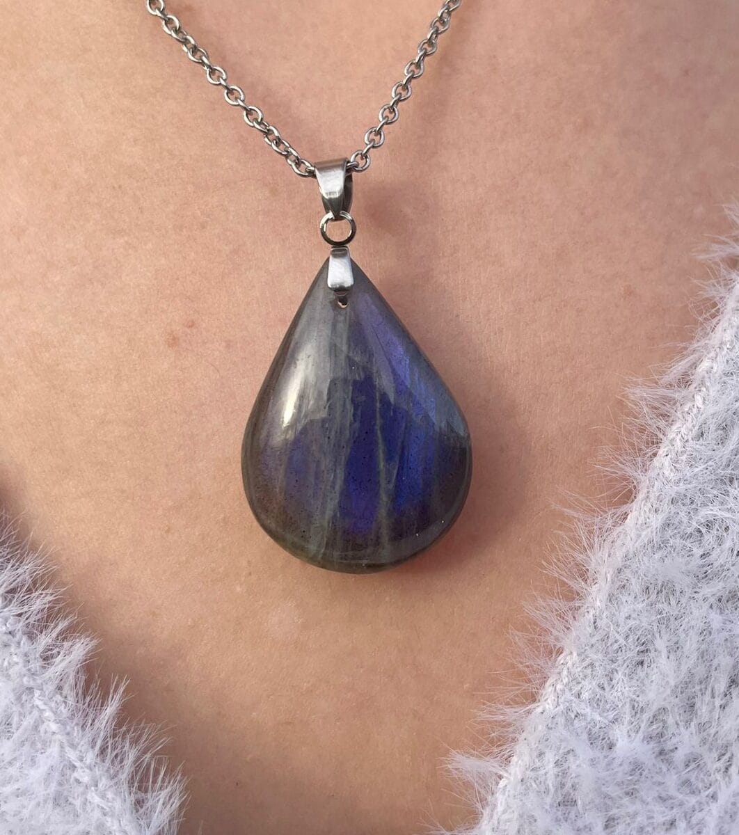 Pendentif en Labradorite (goutte)