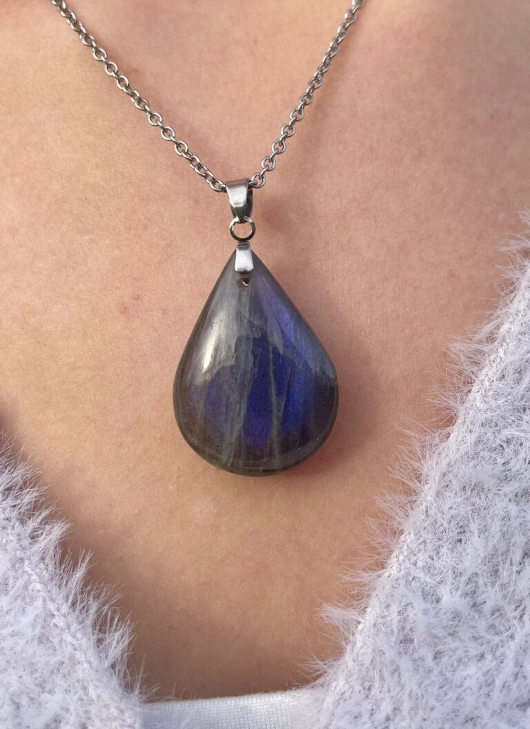 Pendentif en Labradorite (goutte)