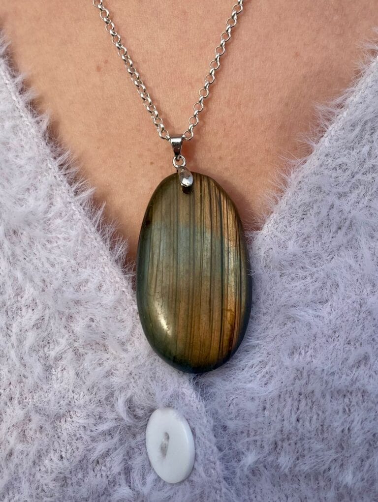 Pendentif en Labradorite (ovale)