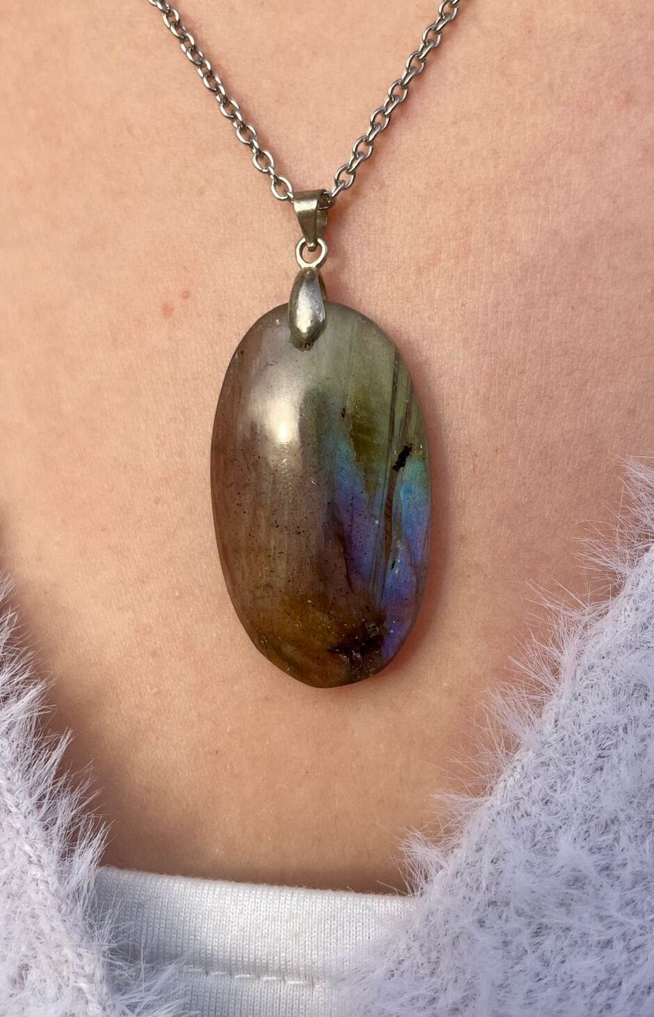 Pendentif en Labradorite (ovale)