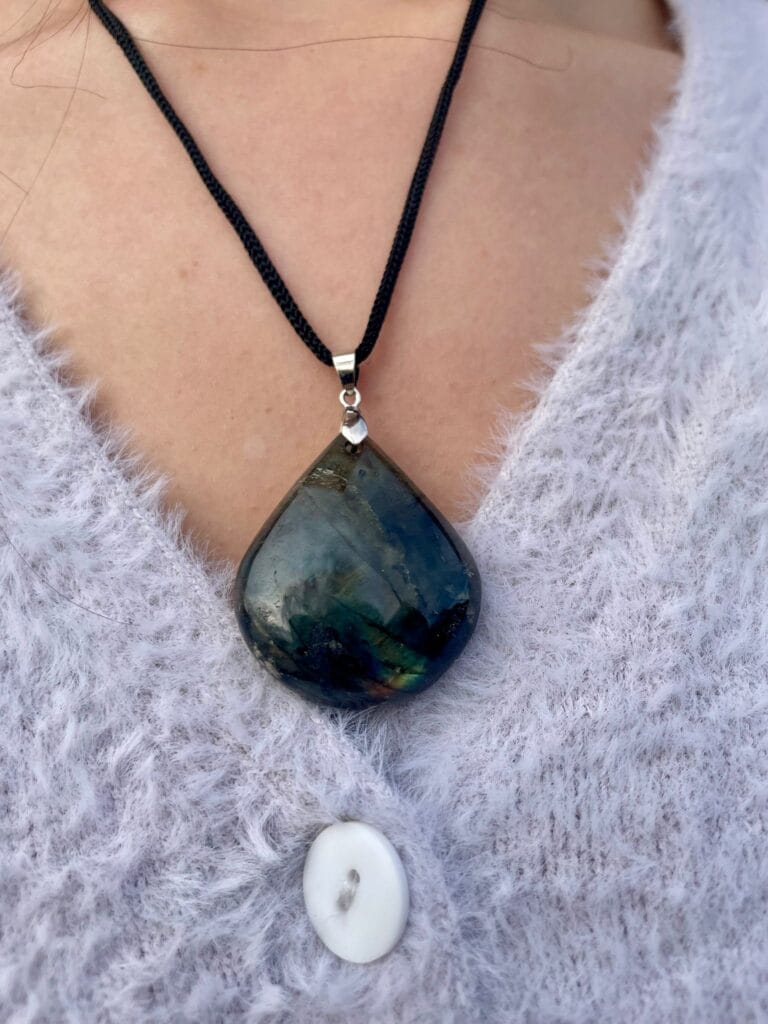 Pendentif en Labradorite (demi)