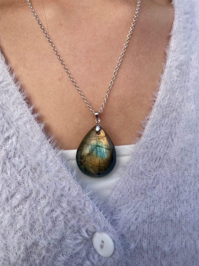 Pendentif en labradorite