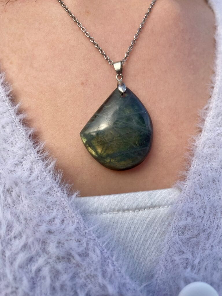 Pendentif en labradorite