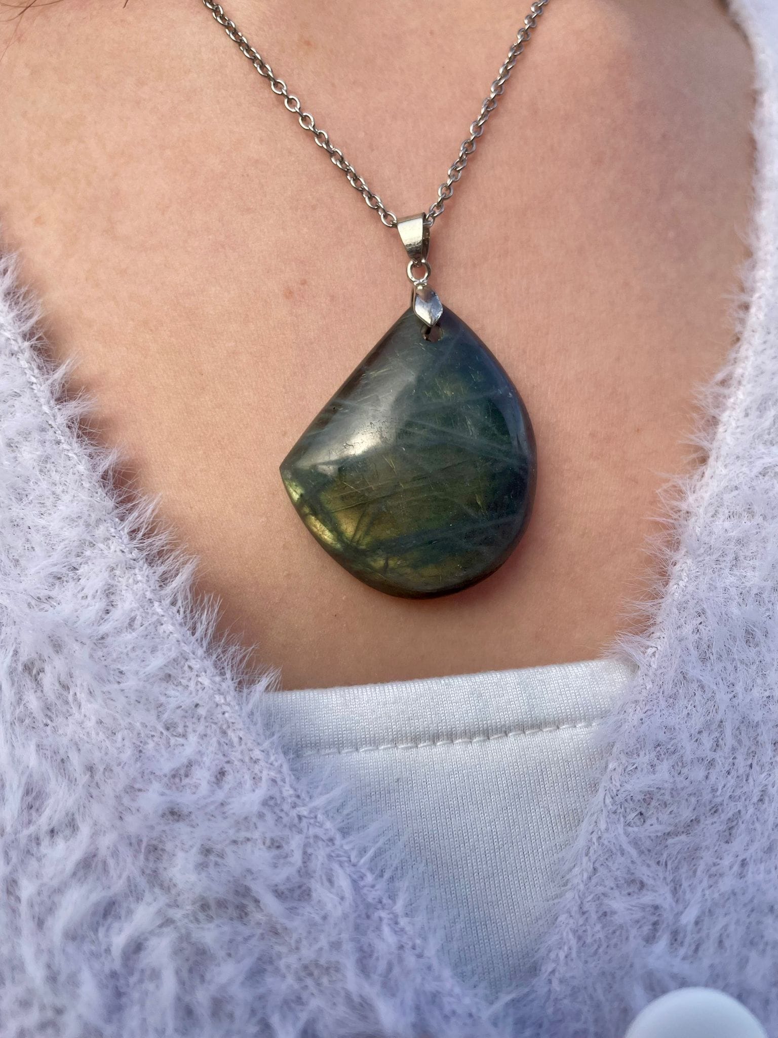 Pendentif en labradorite
