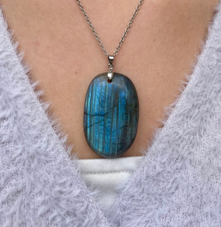 Pendentif en Labradorite (ovale)