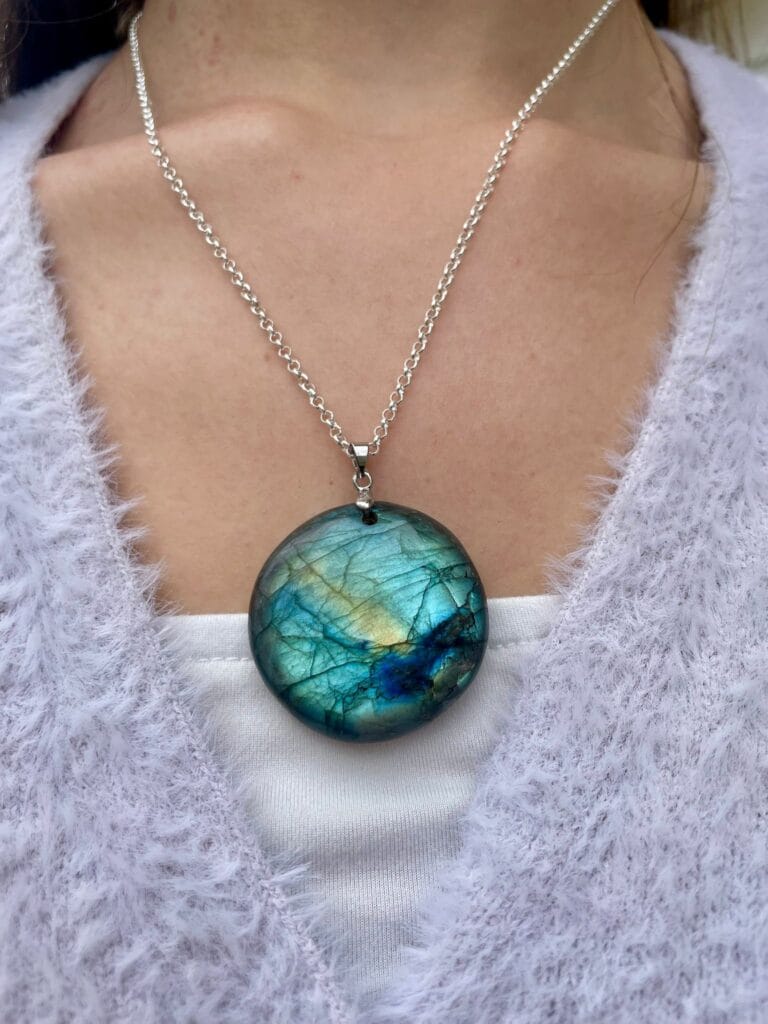 Pendentif en labradorite