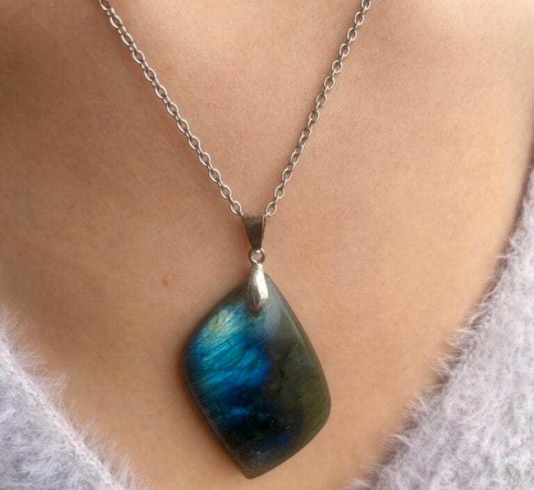 Pendentif en labradorite