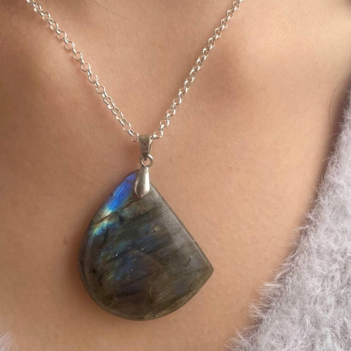 Pendentif en labradorite