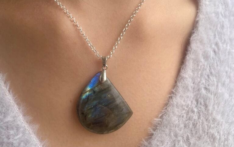 Pendentif en labradorite