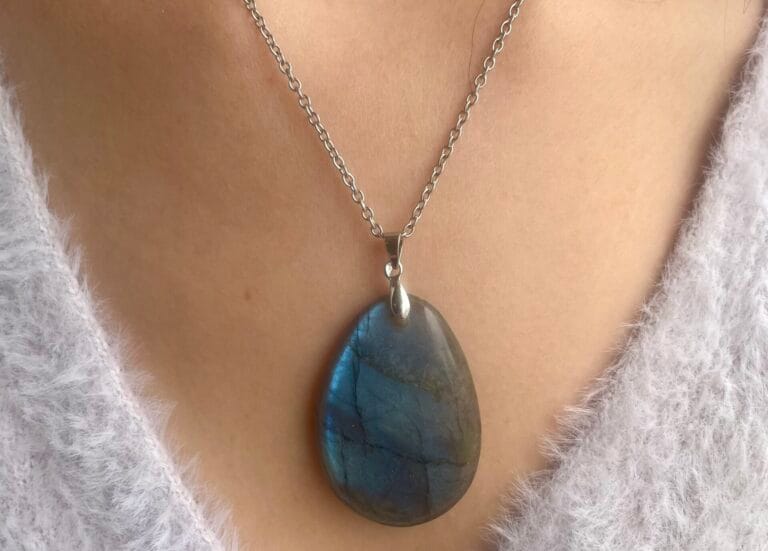 Pendentif en labradorite
