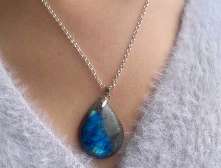 Pendentif en labradorite