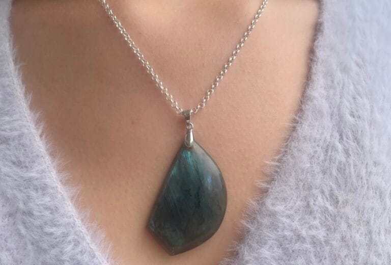 Pendentif en labradorite