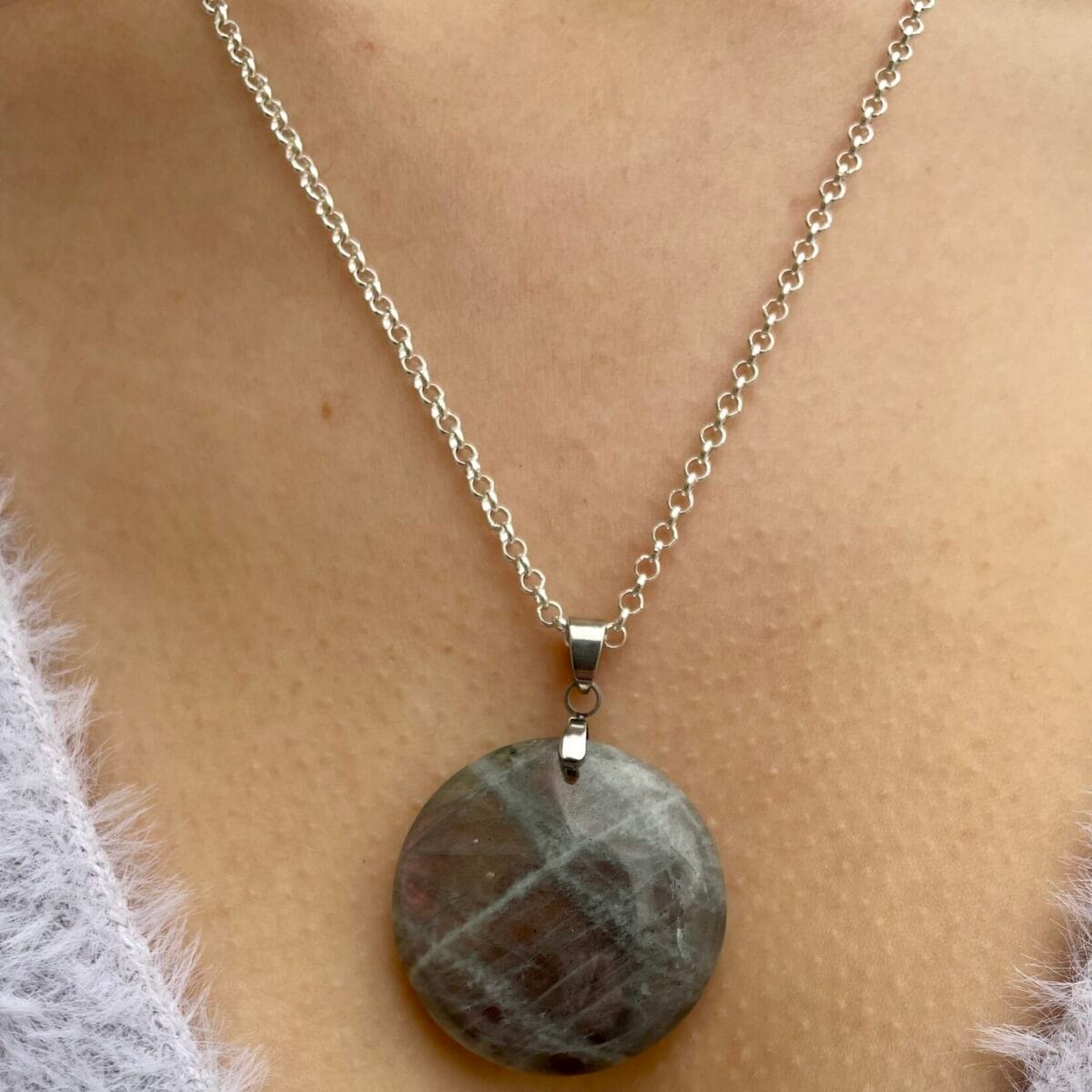 Pendentif en Labradorite (ovale)