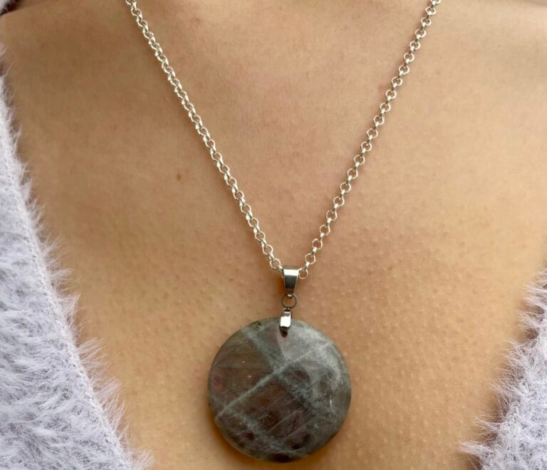 Pendentif en Labradorite (ovale)