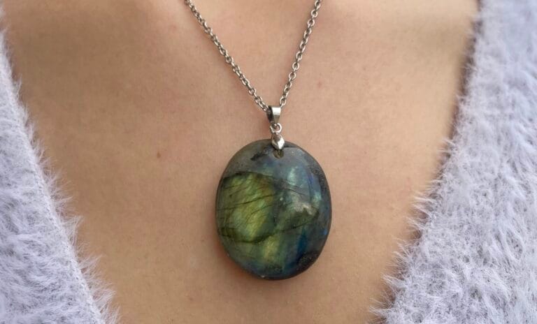Pendentif en Labradorite (ovale)