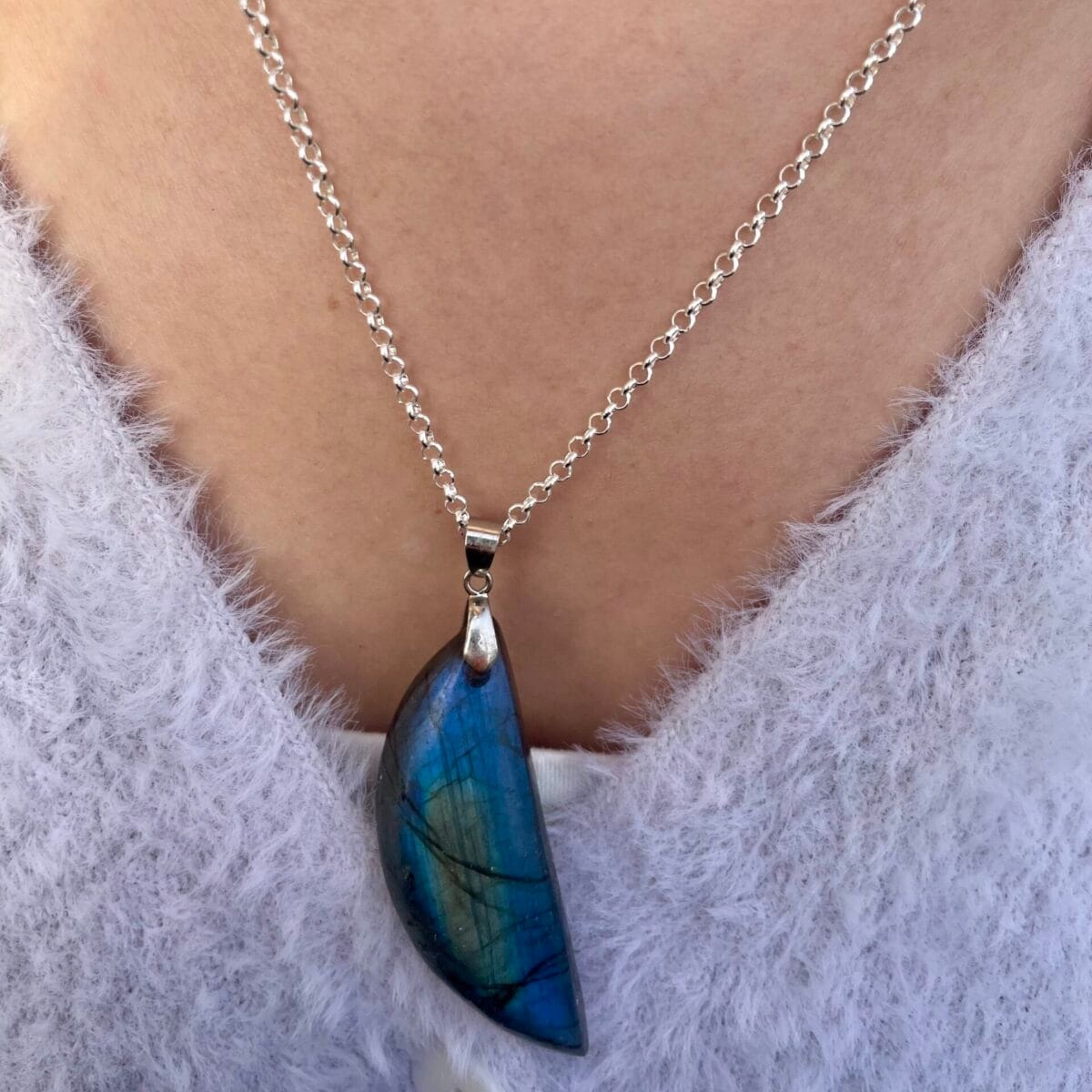 Pendentif en Labradorite (demi)