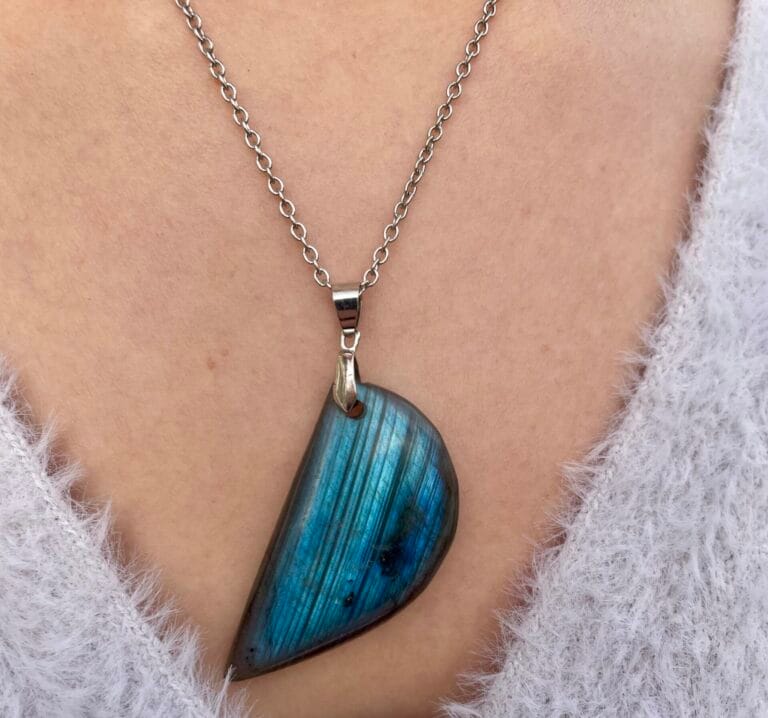 Pendentif en Labradorite (demi)