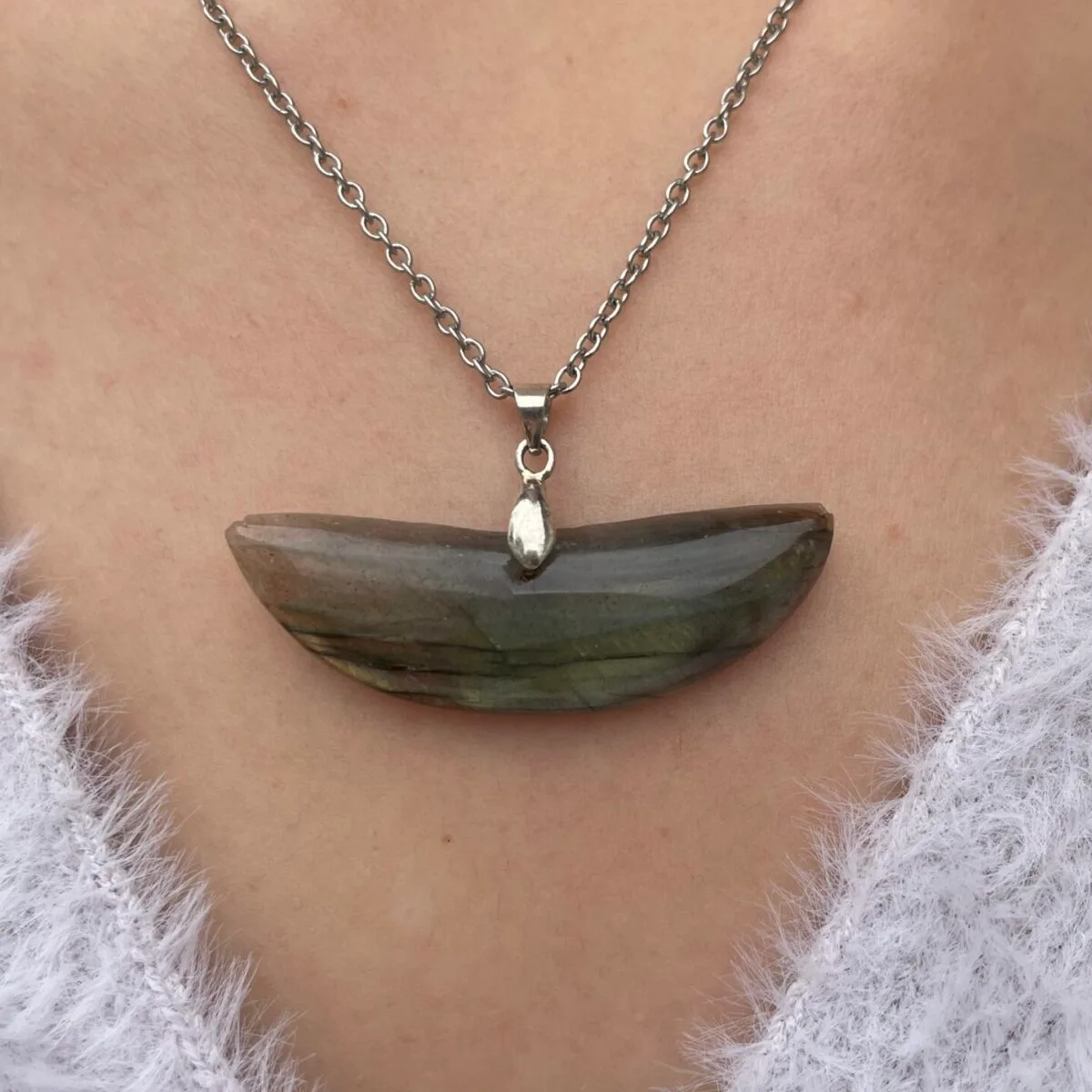 Collier en labradorite
