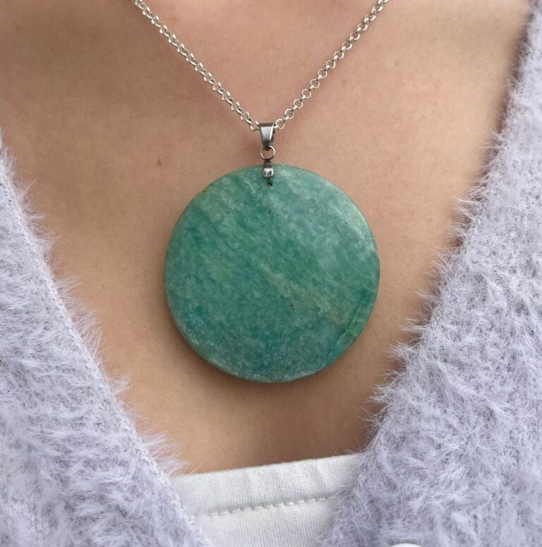 Pendentif en Amazonite (rond)