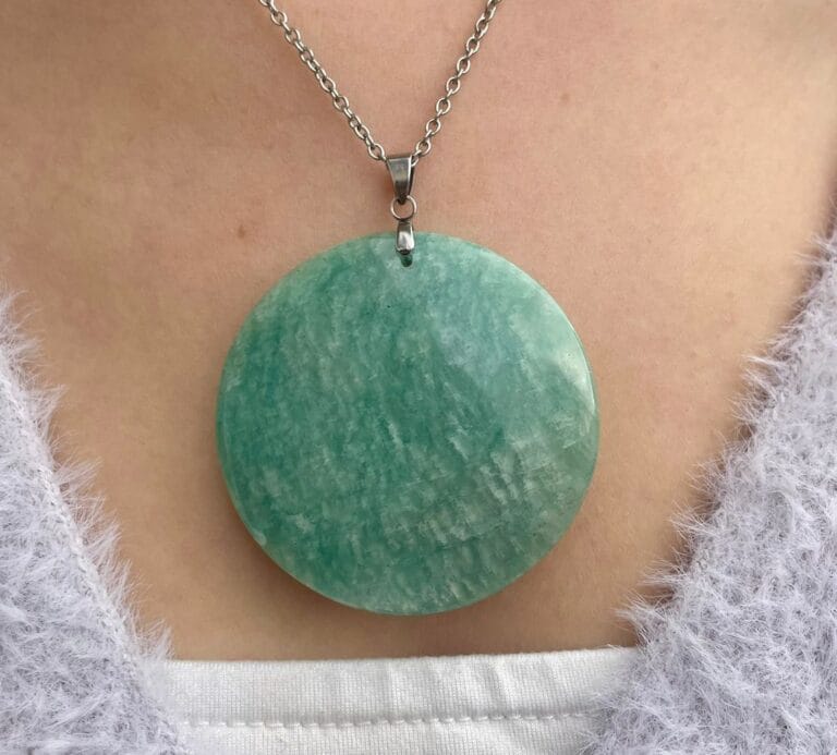Pendentif en Amazonite (rond)