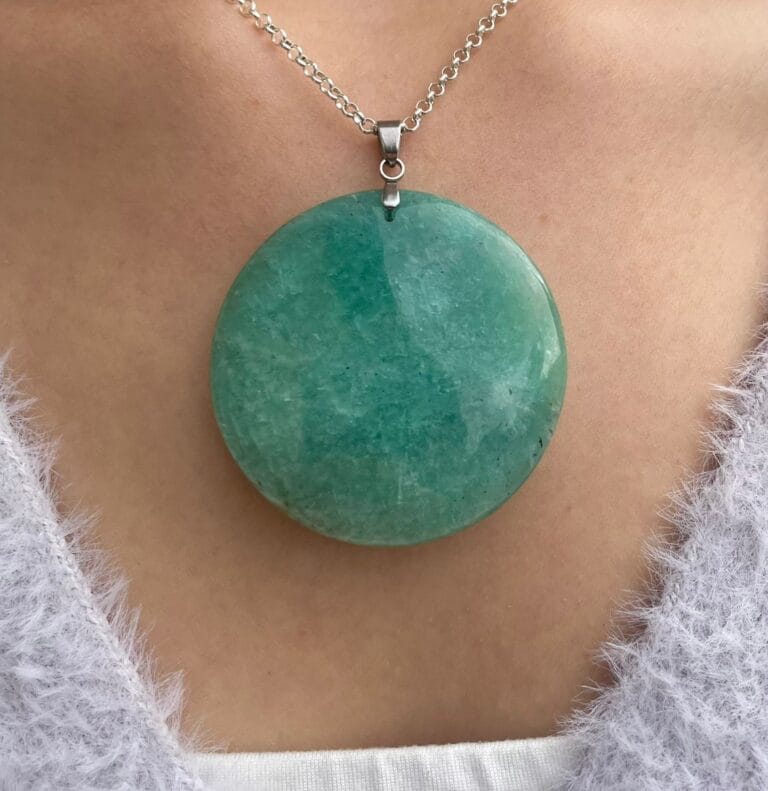 Pendentif en Amazonite (rond)