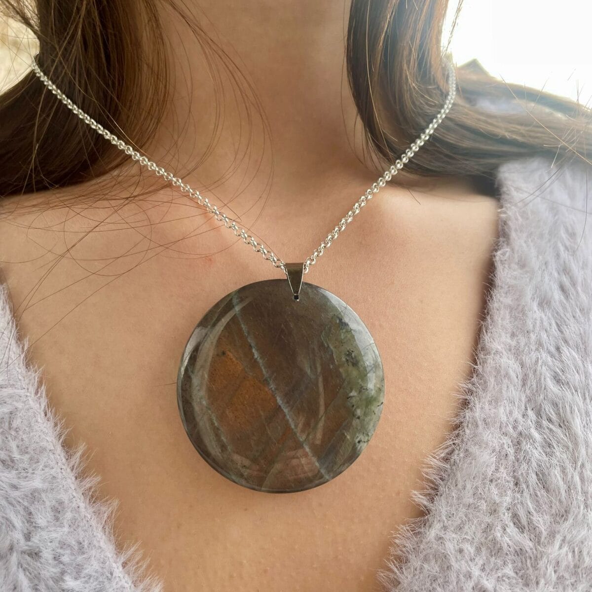 Pendentif en Labradorite