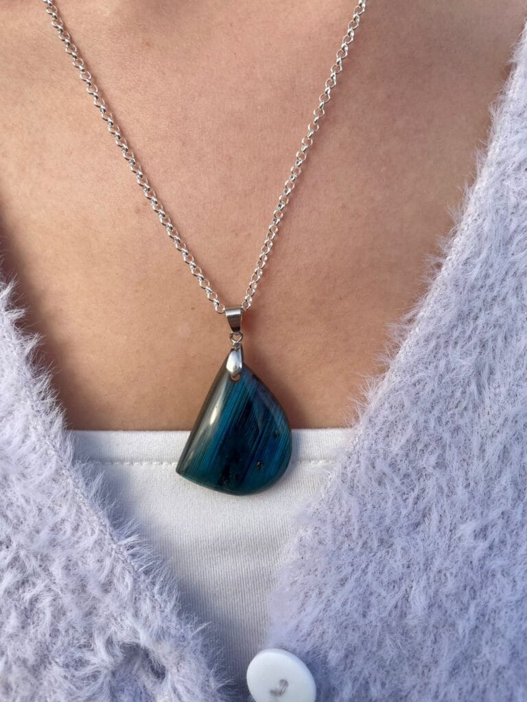 pendentif en labradorite