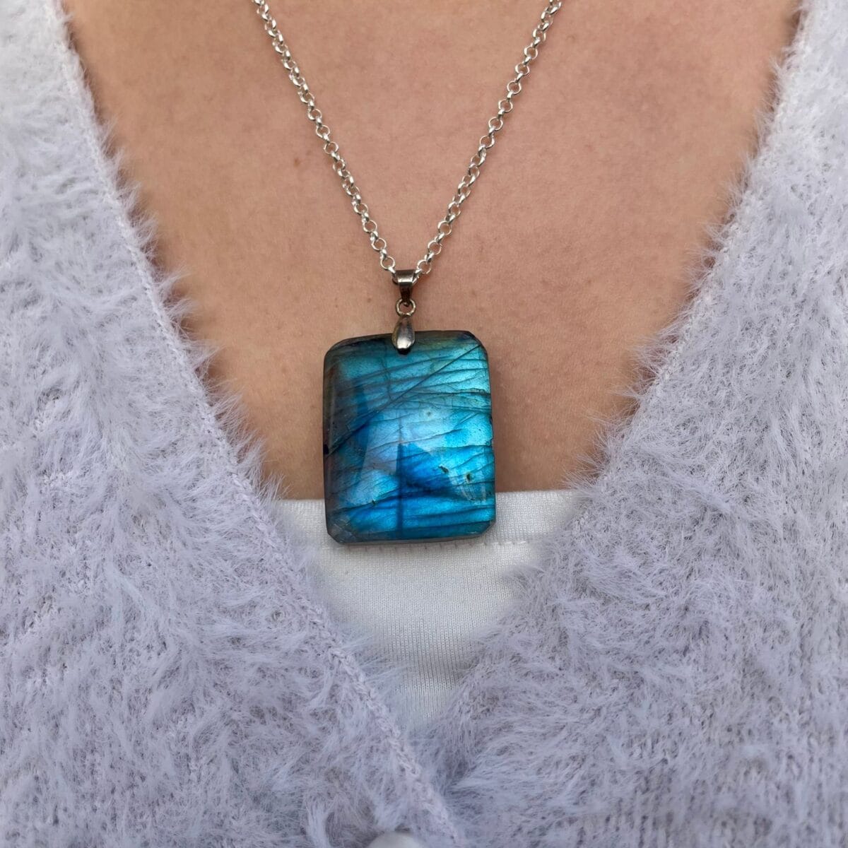 Pendentif en labradorite
