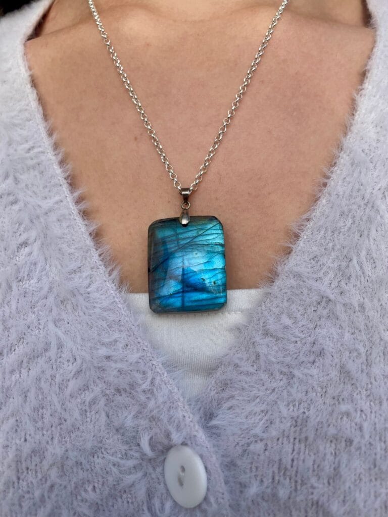 Pendentif en labradorite