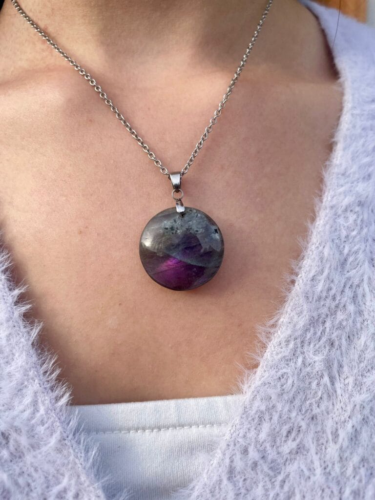 Pendentif en labradorite